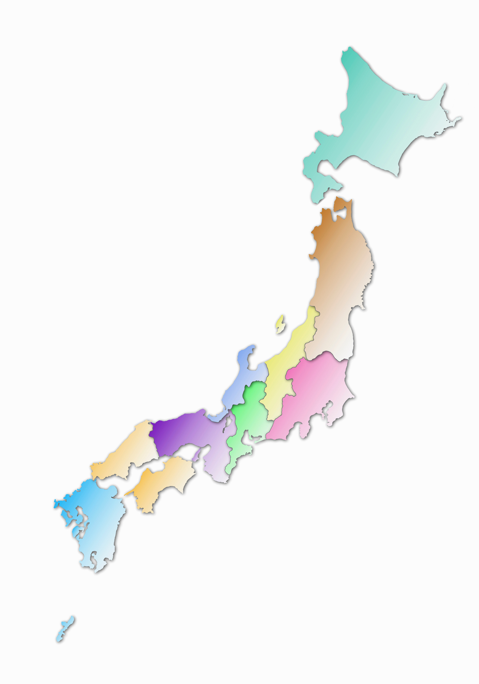 Japan Islands map